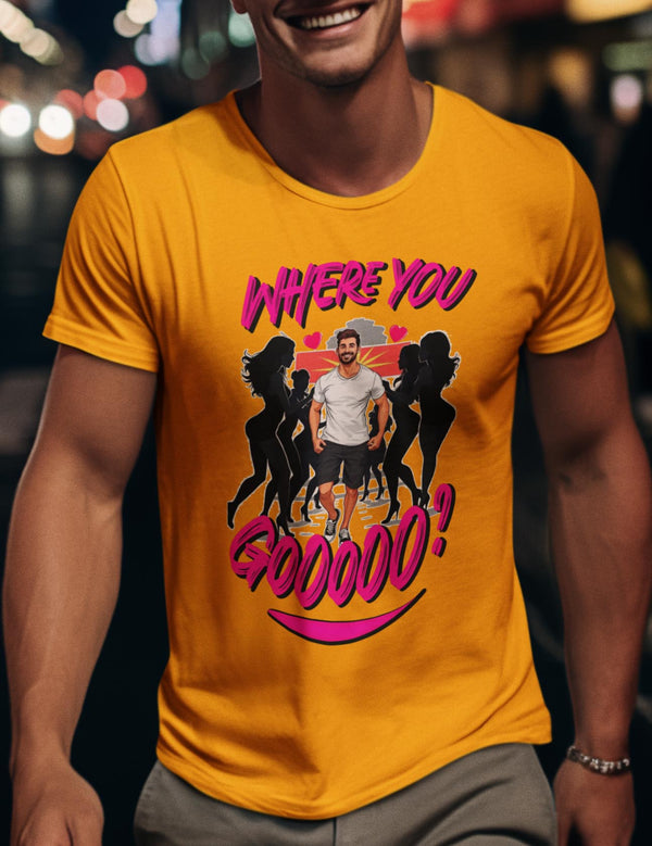 Where You Gooooo? Soft-Style T-Shirt