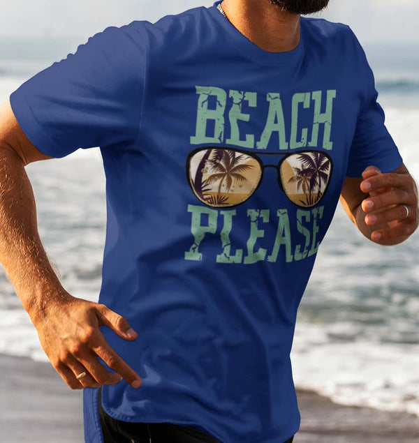 Beach Please. Soft-Style T-Shirt