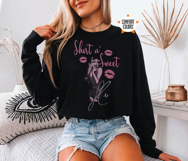 Comfort Colors Sabrina Carpenter Short N' Sweet 2025 Tour Sweatshirt